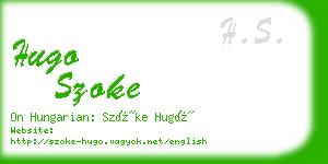 hugo szoke business card